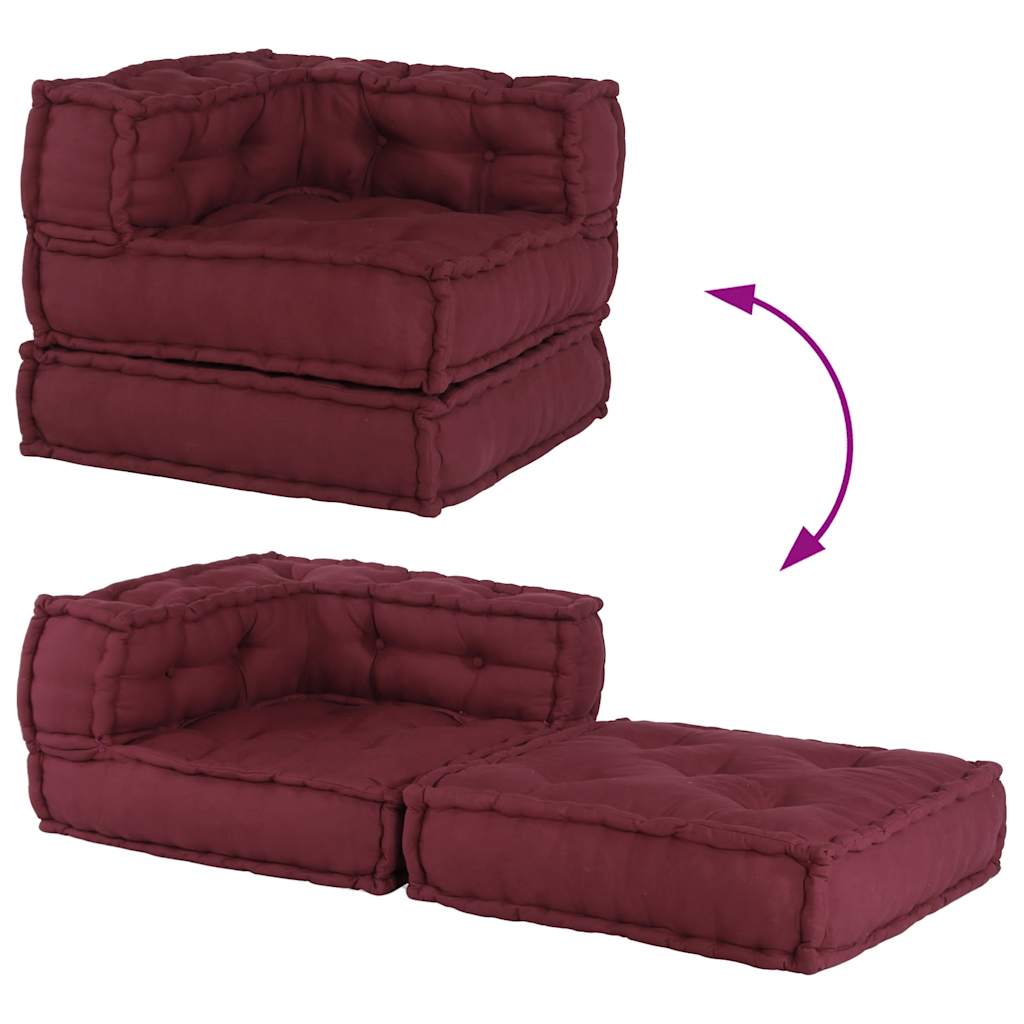 Modulares Sofaelement Kastanienbraun 70x70x54 cm Stoff