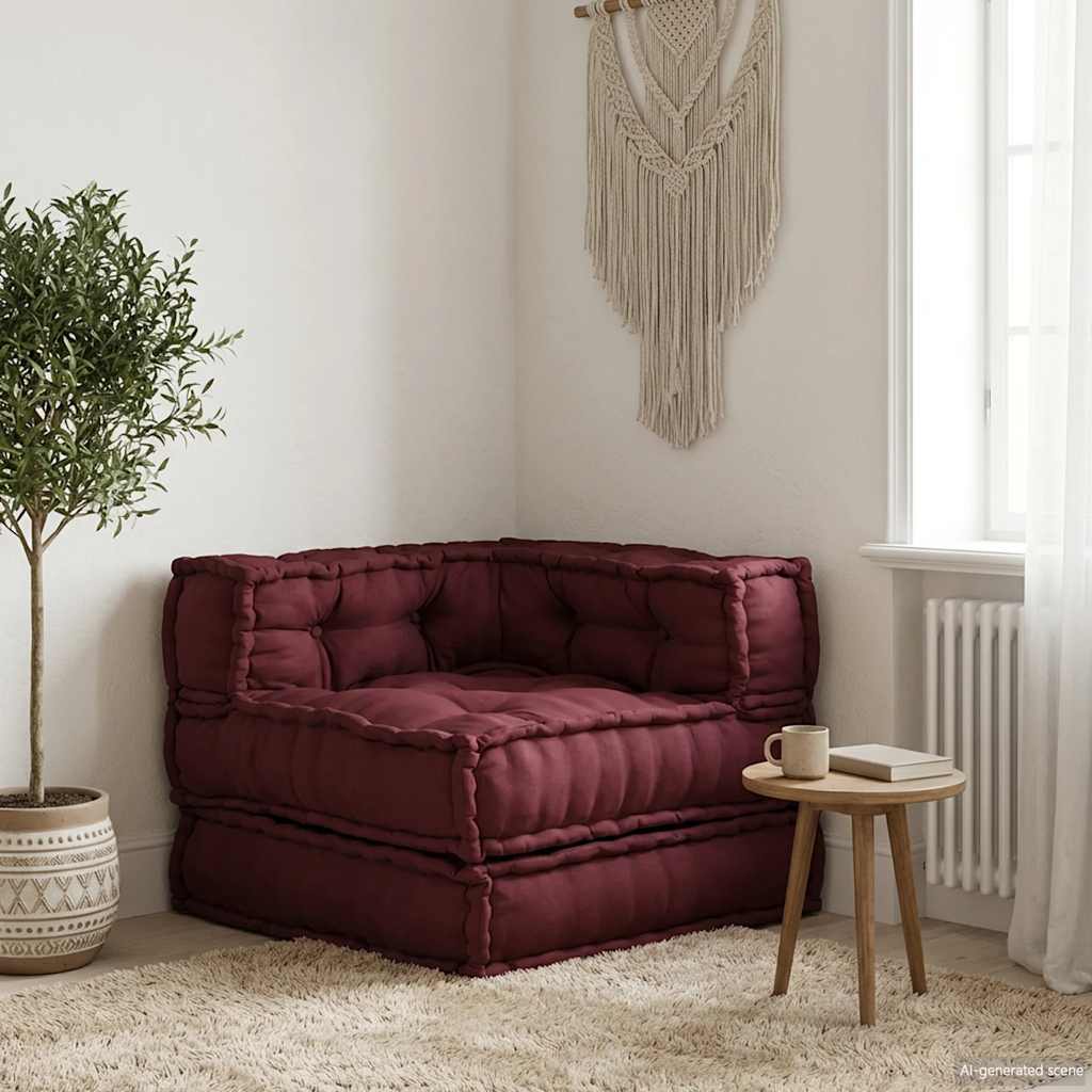 Modulares Sofaelement Kastanienbraun 70x70x54 cm Stoff