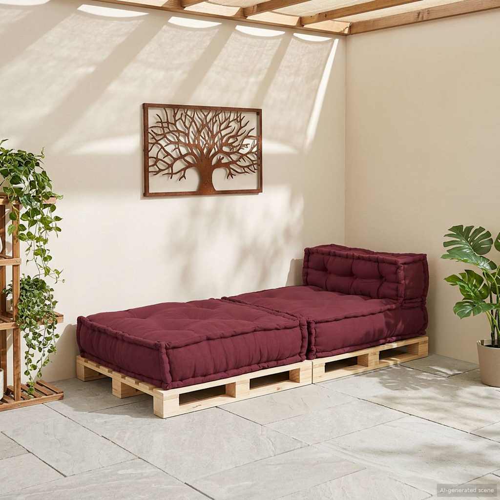 Modulares Sofaelement Kastanienbraun 70x70x54 cm Stoff