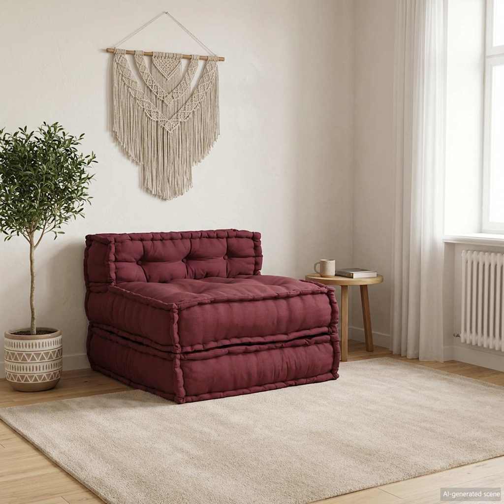 Modulares Sofaelement Kastanienbraun 70x70x54 cm Stoff