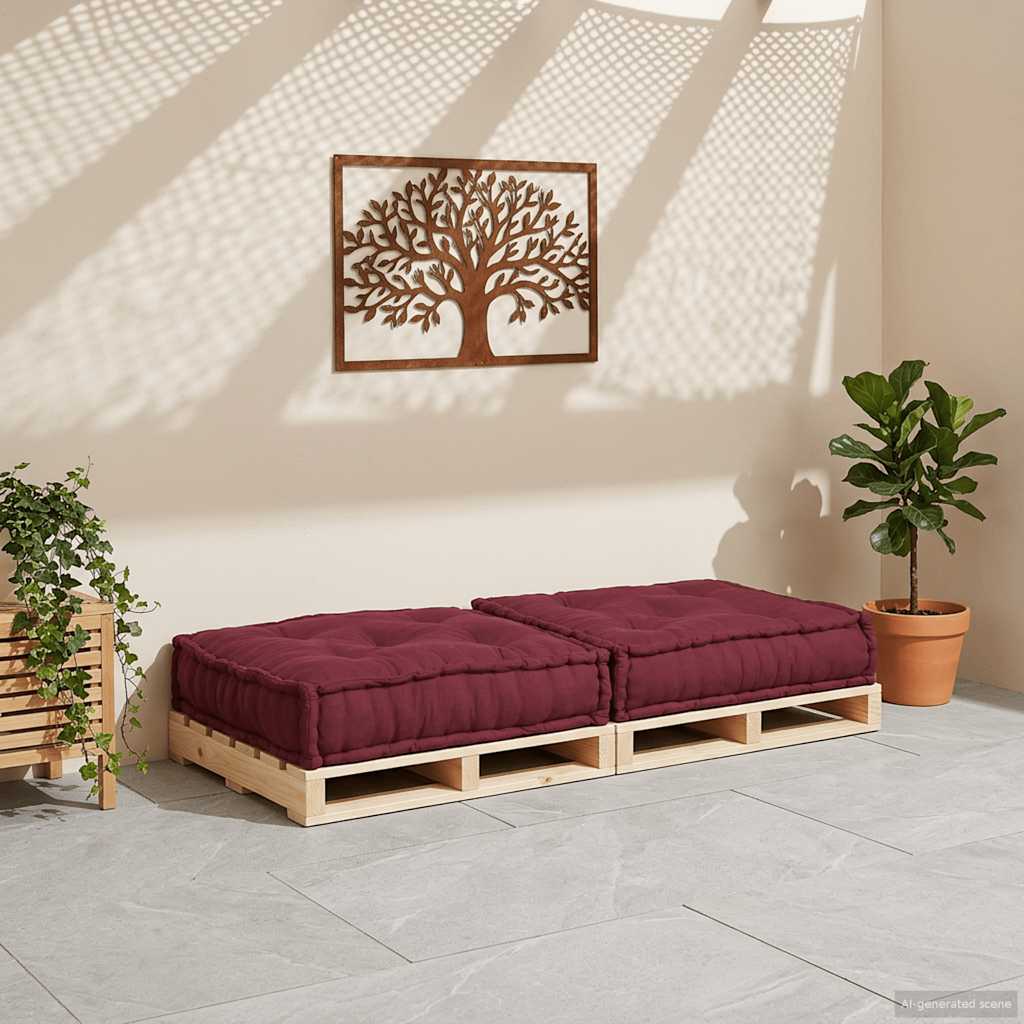 Modulares Sofaelement Kastanienbraun 70x70x36 cm Stoff