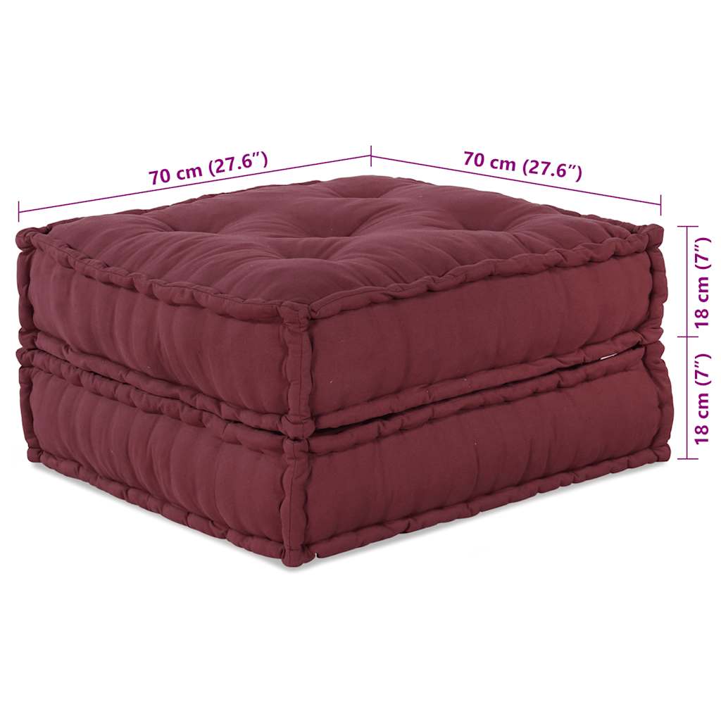 Modulares Sofaelement Kastanienbraun 70x70x36 cm Stoff
