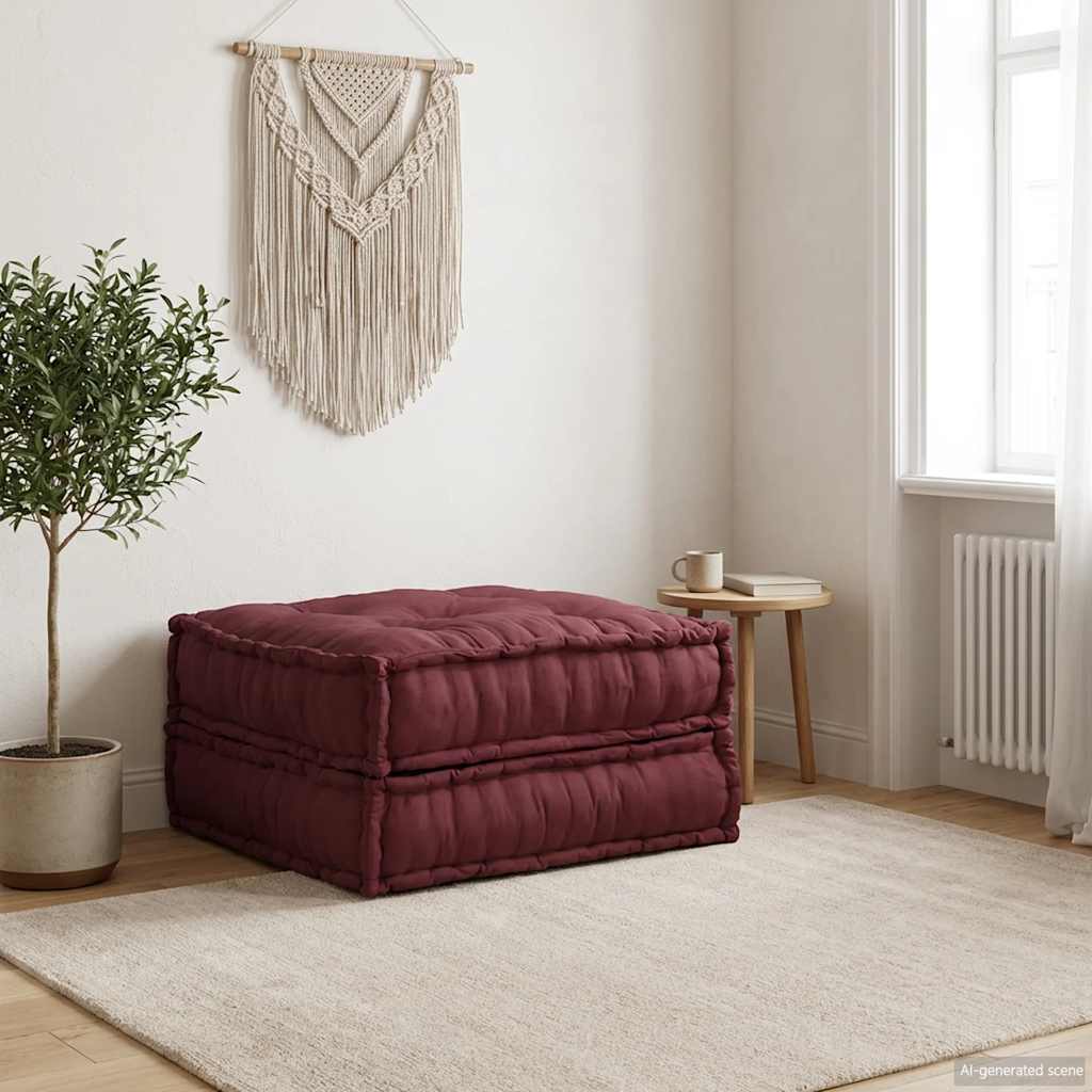 Modulares Sofaelement Kastanienbraun 70x70x36 cm Stoff