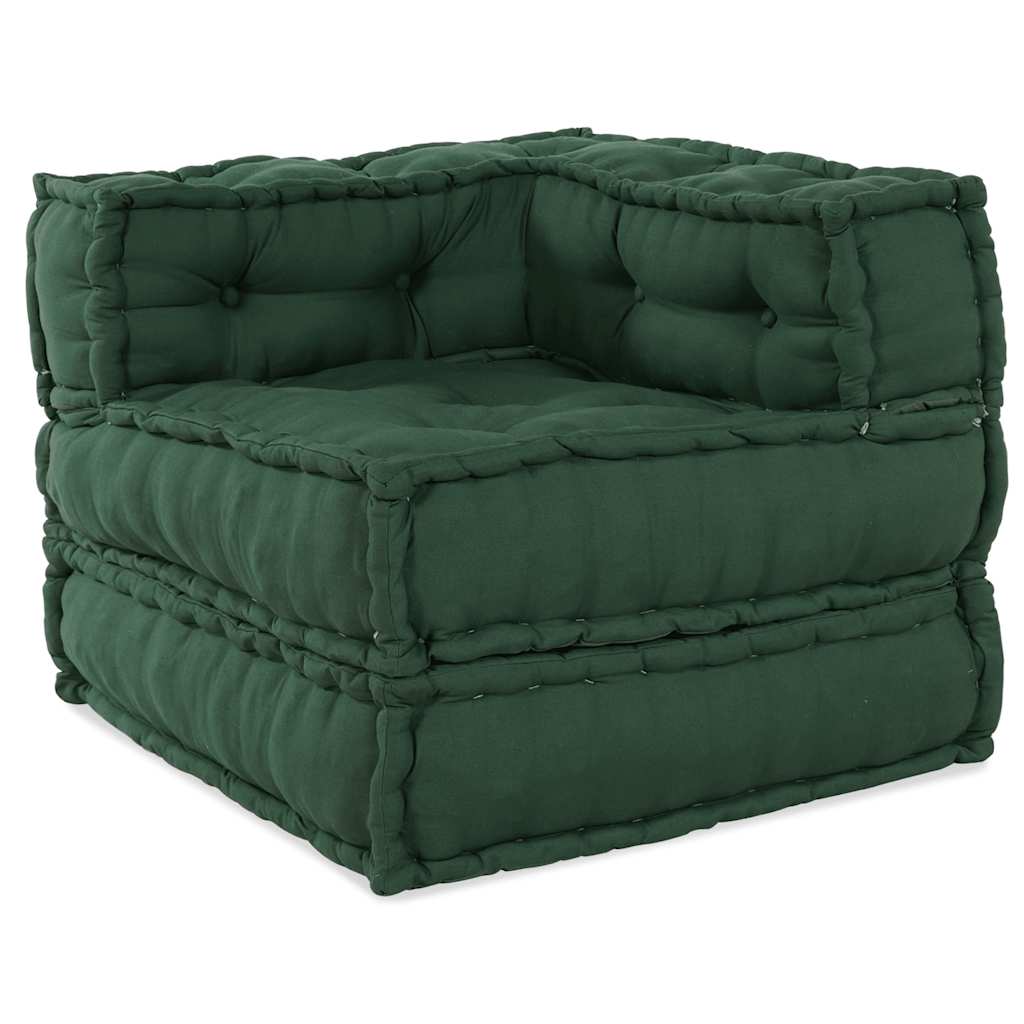 Modulares Sofaelement Grün 70x70x54 cm Stoff