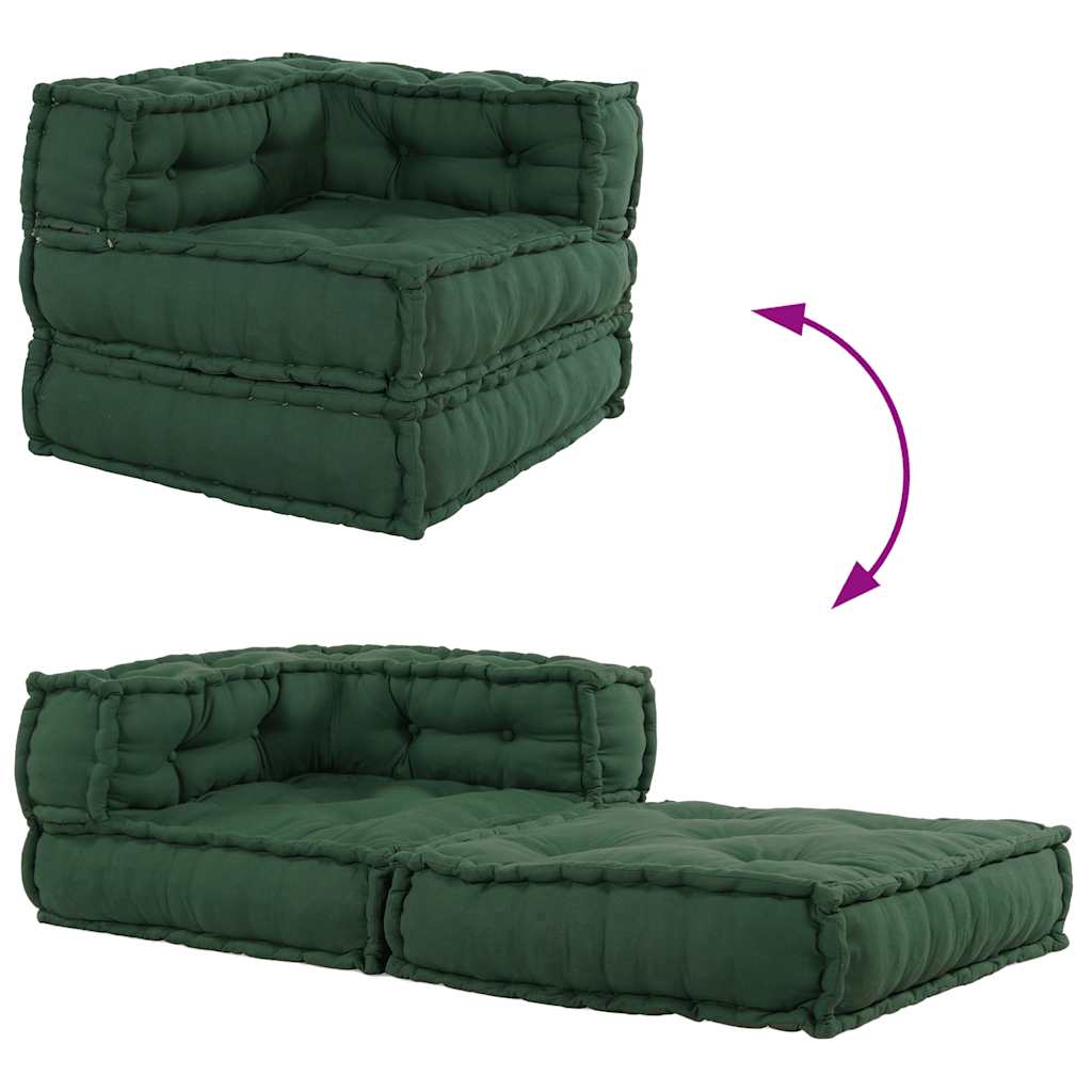 Modulares Sofaelement Grün 70x70x54 cm Stoff