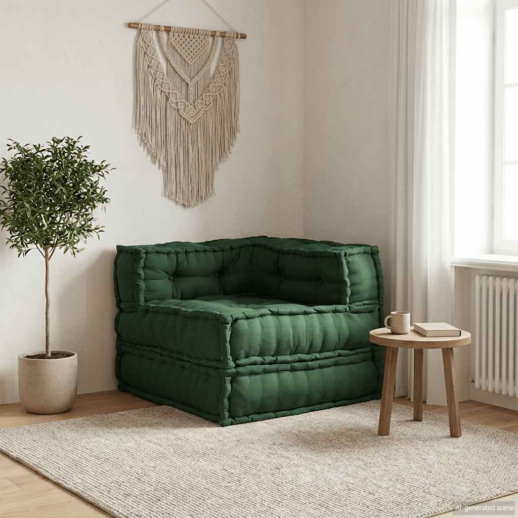 Modulares Sofaelement Grün 70x70x54 cm Stoff