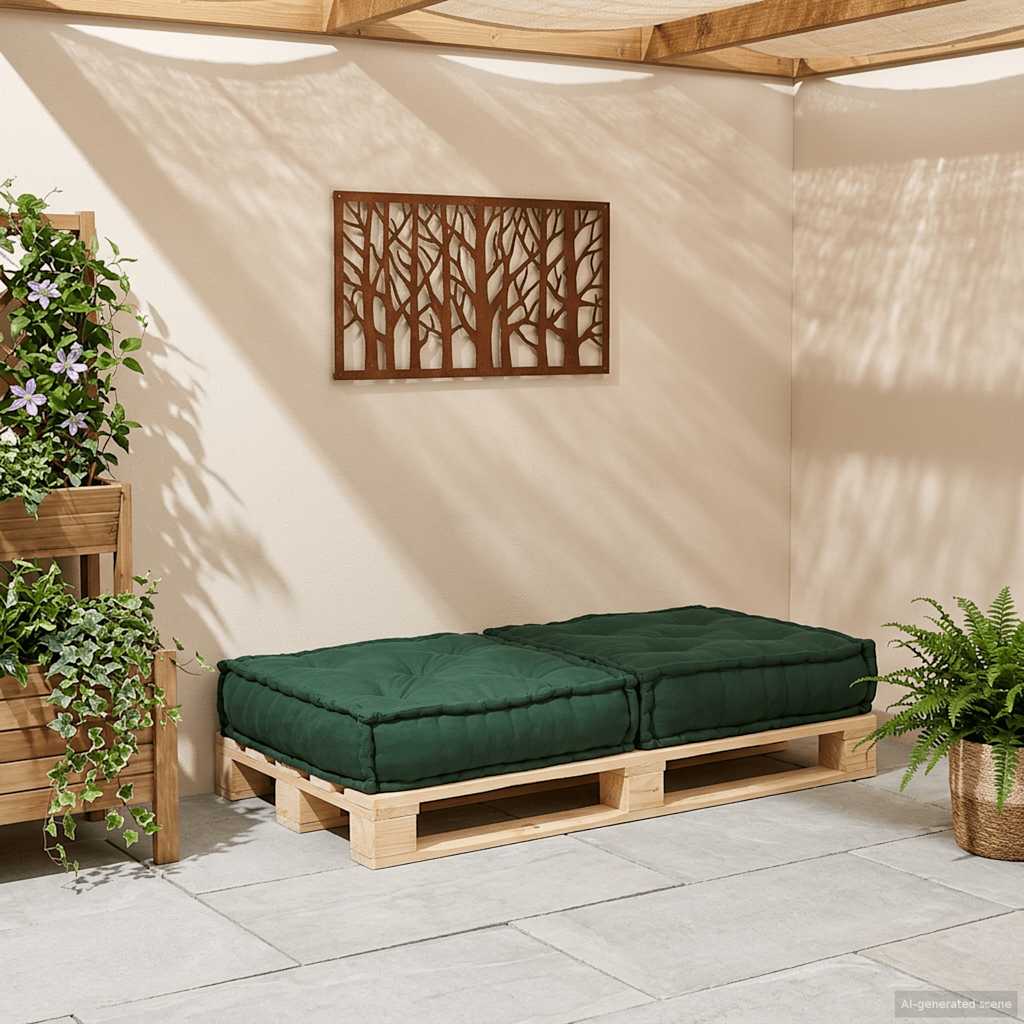 Modulares Sofaelement Grün 70x70x36 cm Stoff