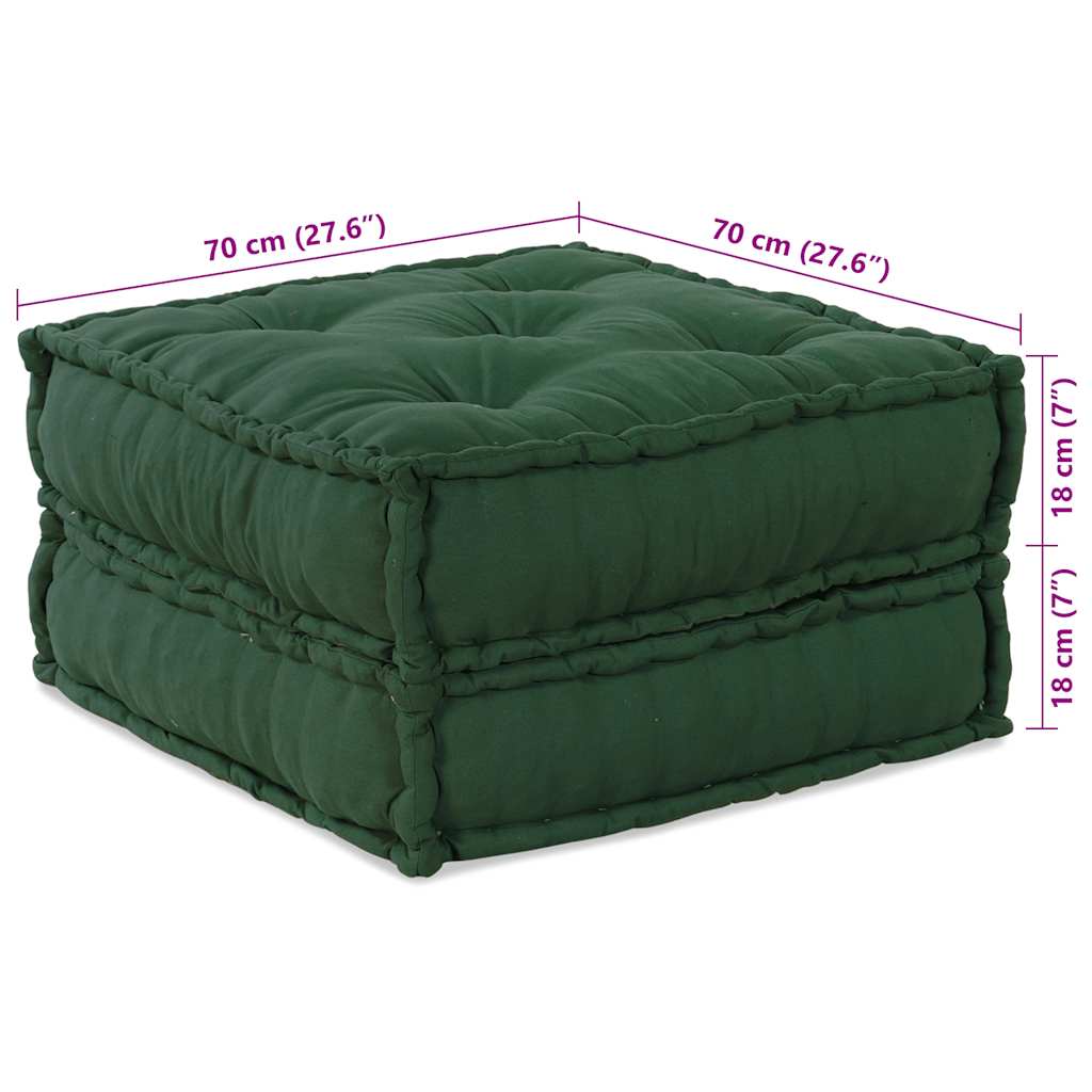 Modulares Sofaelement Grün 70x70x36 cm Stoff