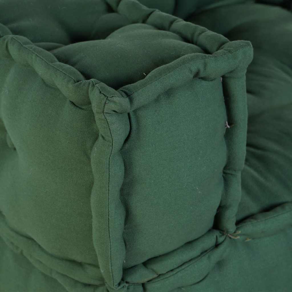 2-Sitzer-Modulsofa Grün 140x70x36 cm Stoff