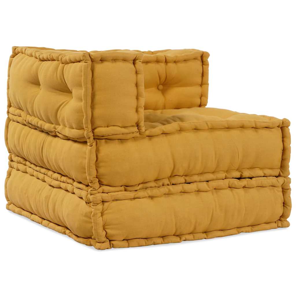 Modulares Sofaelement Gelb 70x70x54 cm Stoff
