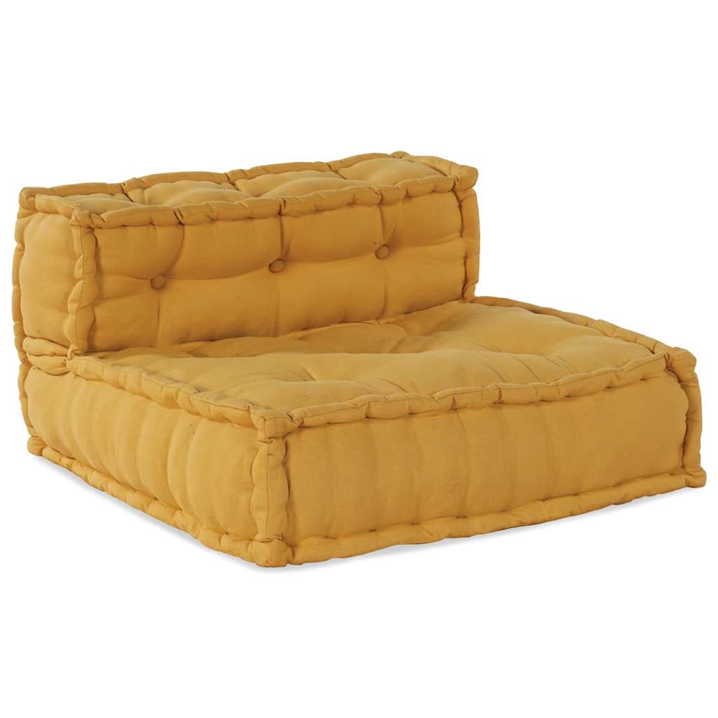 Modulares Sofaelement Gelb 70x70x54 cm Stoff