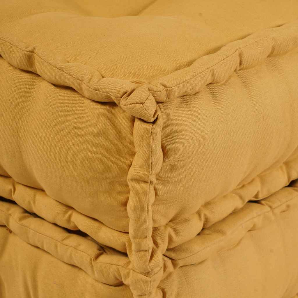 Modulares Sofaelement Gelb 70x70x54 cm Stoff