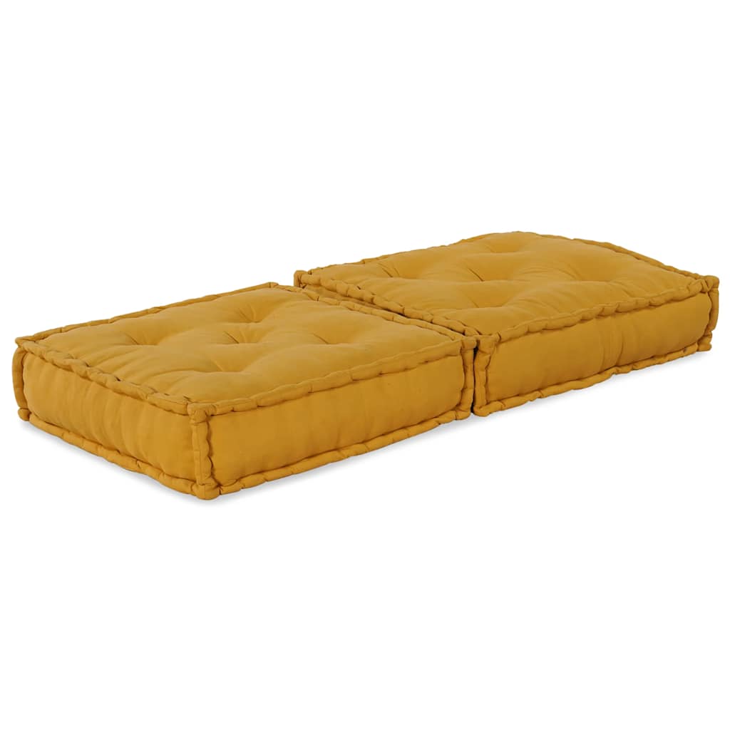 Modulares Sofaelement Gelb 70x70x36 cm Stoff