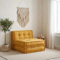 Modulares Sofaelement Gelb 70x70x36 cm Stoff