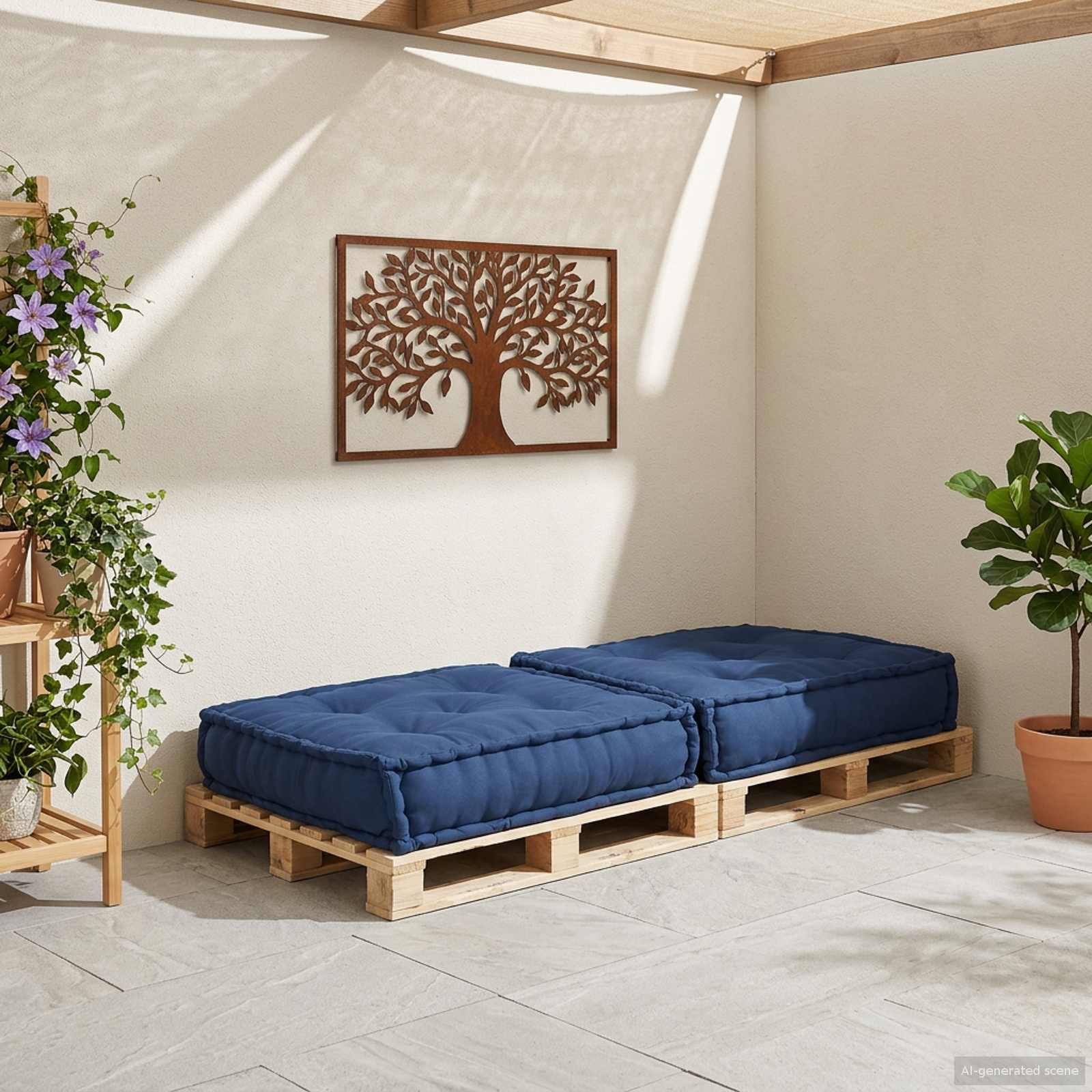 Modulare Sofagarnitur Indigo 70 x 70 x 36 cm Stoff