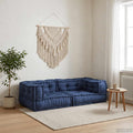Modulare Sofagarnitur 3 pcs Indigo 140 x 70 x 36 cm Stoff