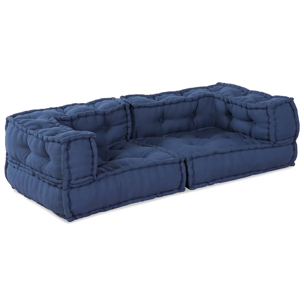 Modulare Sofagarnitur 3 pcs Indigo 140 x 70 x 36 cm Stoff
