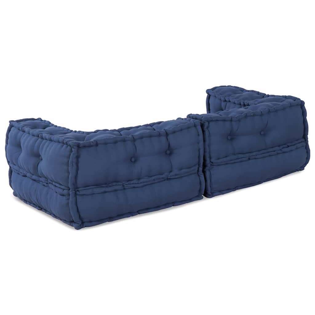 Modulare Sofagarnitur 3 pcs Indigo 140 x 70 x 36 cm Stoff