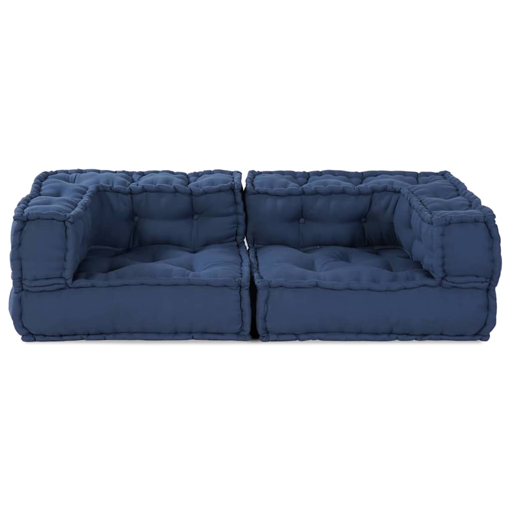 Modulare Sofagarnitur 3 pcs Indigo 140 x 70 x 36 cm Stoff