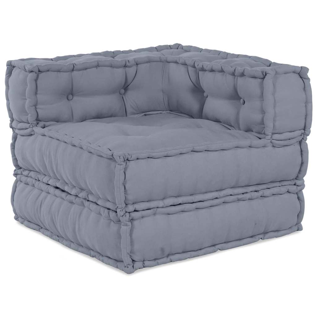 Modulare Sofagarnitur Grau 70 x 70 x 56 cm Stoff