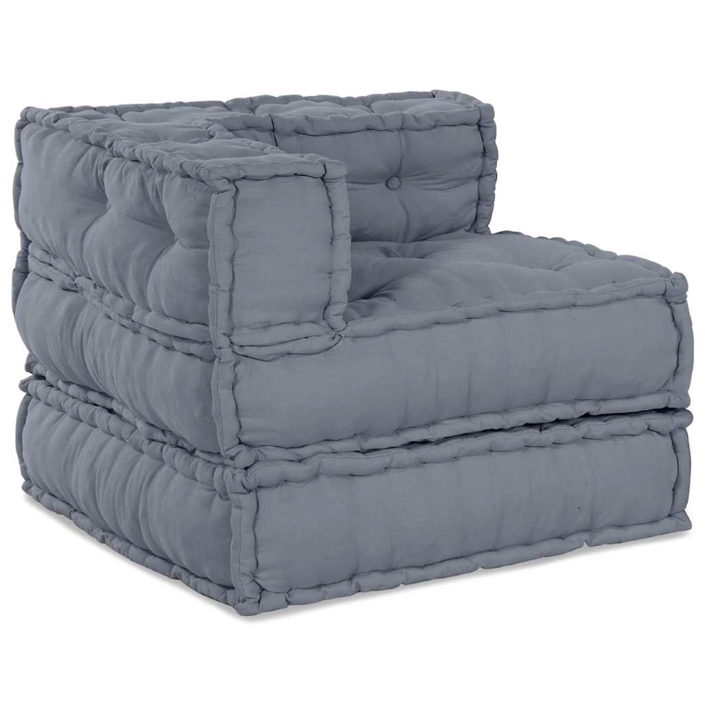Modulare Sofagarnitur Grau 70 x 70 x 56 cm Stoff
