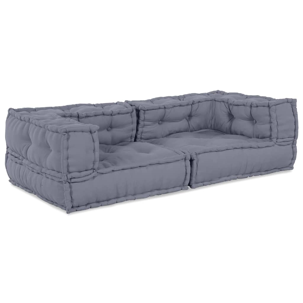 Modulare Sofagarnitur 3 pcs Grau 140 x 70 x 36 cm Stoff