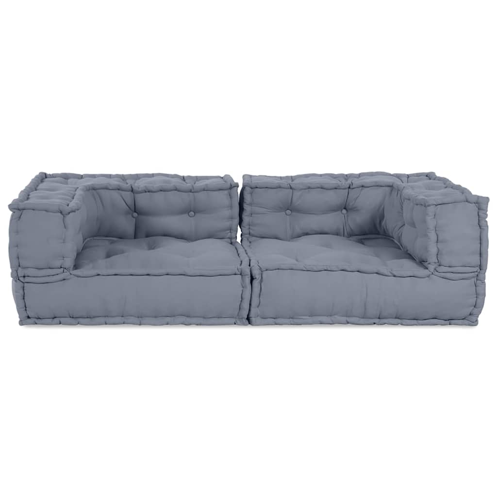 Modulare Sofagarnitur 3 pcs Grau 140 x 70 x 36 cm Stoff