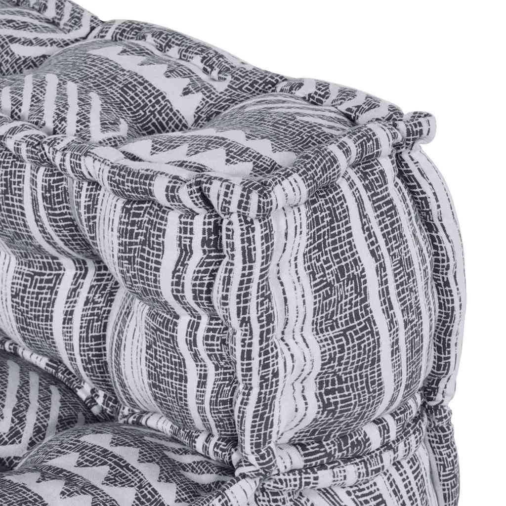 Modulare Sofagarnitur Grau Druck 70 x 70 x 56 cm Stoff