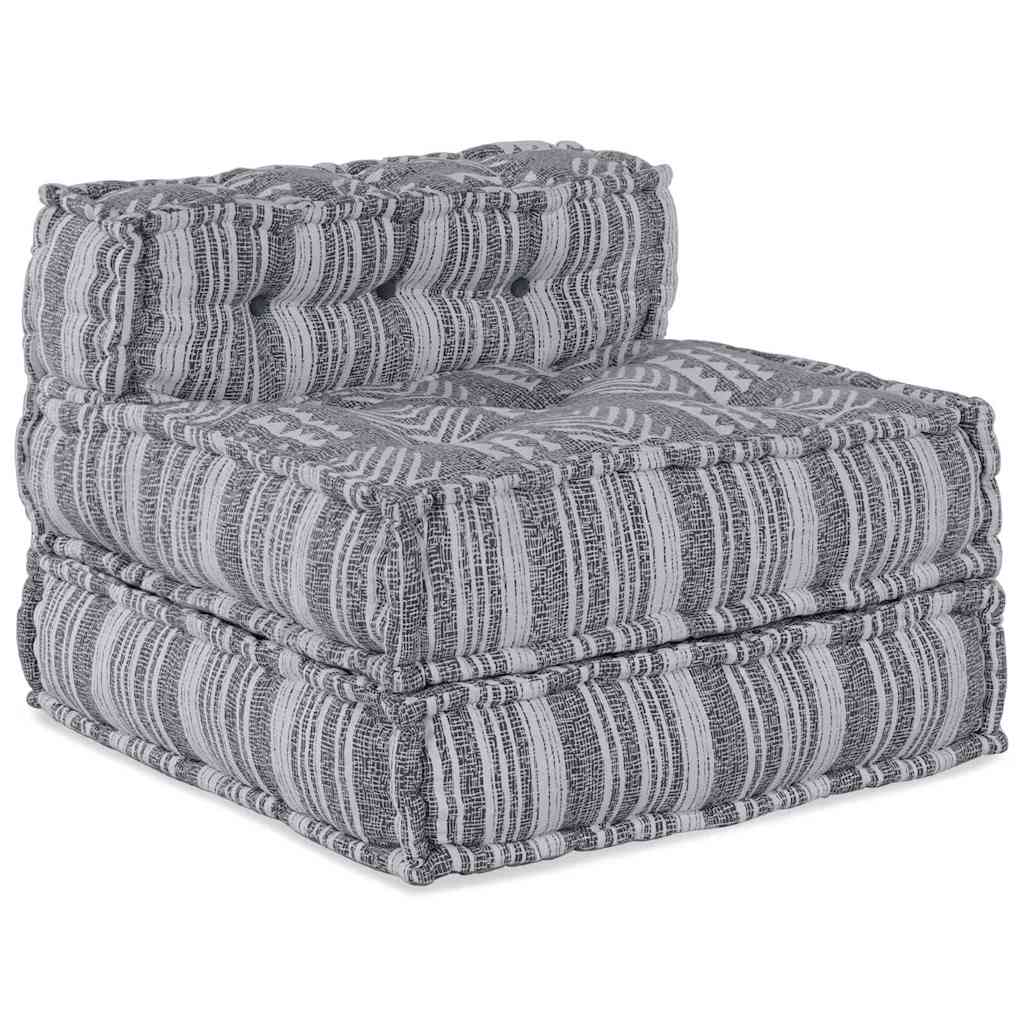 Modulare Sofagarnitur Grau Druck 70 x 70 x 56 cm Stoff