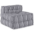 Modulare Sofagarnitur Grau Druck 70 x 70 x 56 cm Stoff