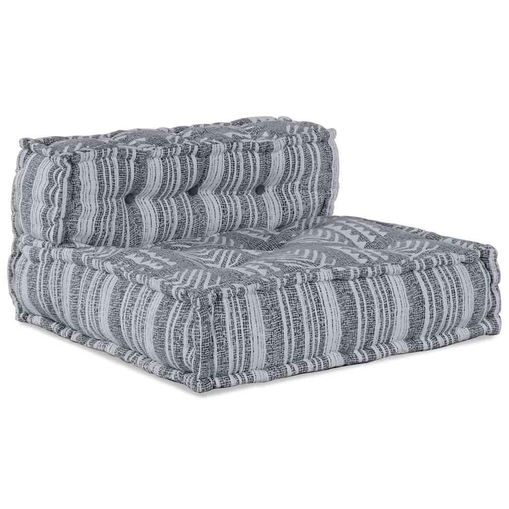 Modulare Sofagarnitur Grau Druck 70 x 70 x 56 cm Stoff