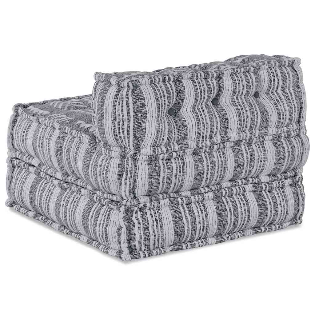 Modulare Sofagarnitur Grau Druck 70 x 70 x 56 cm Stoff