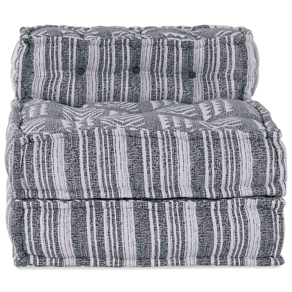 Modulare Sofagarnitur Grau Druck 70 x 70 x 56 cm Stoff