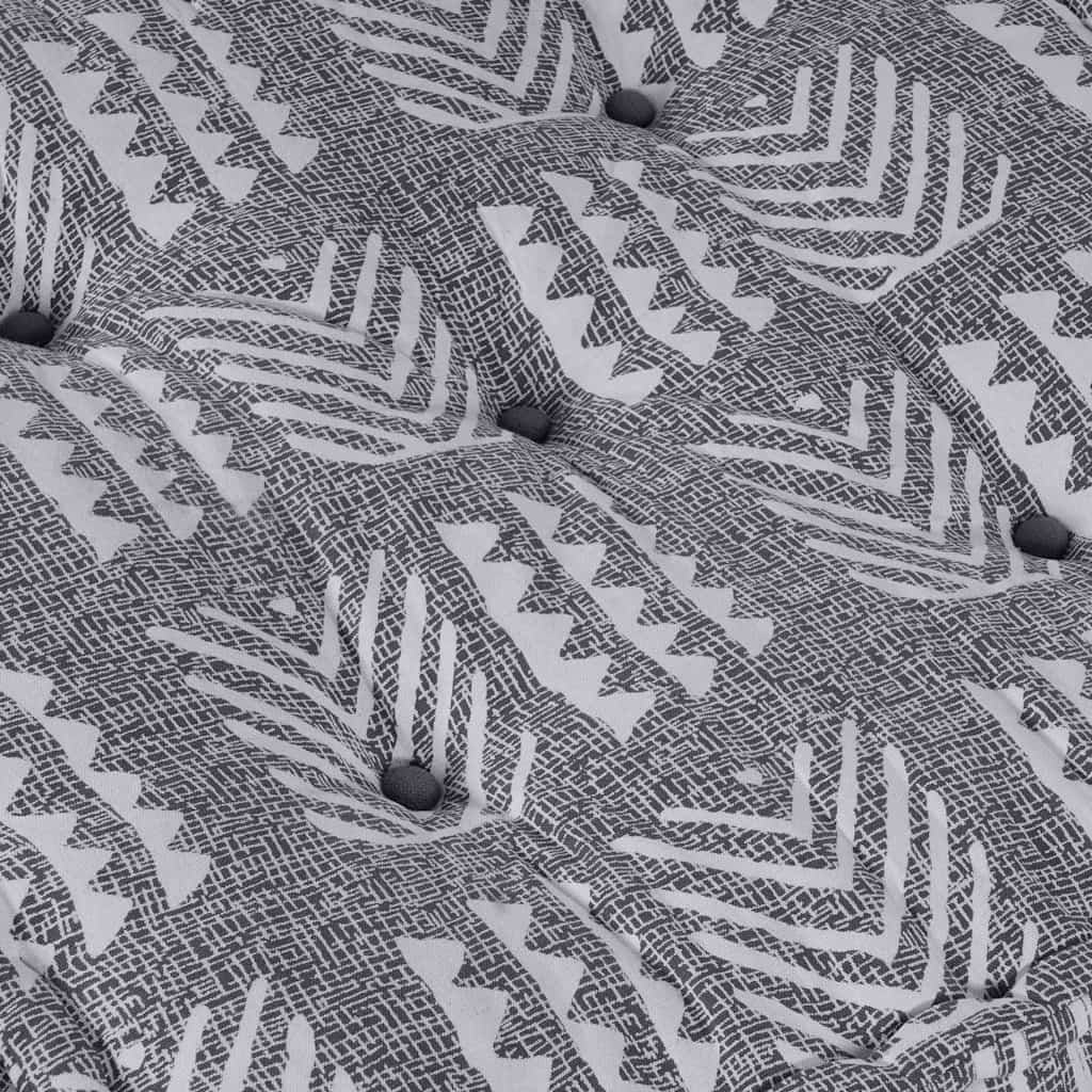 Modulare Sofagarnitur Grau Druck 70 x 70 x 36 cm Stoff