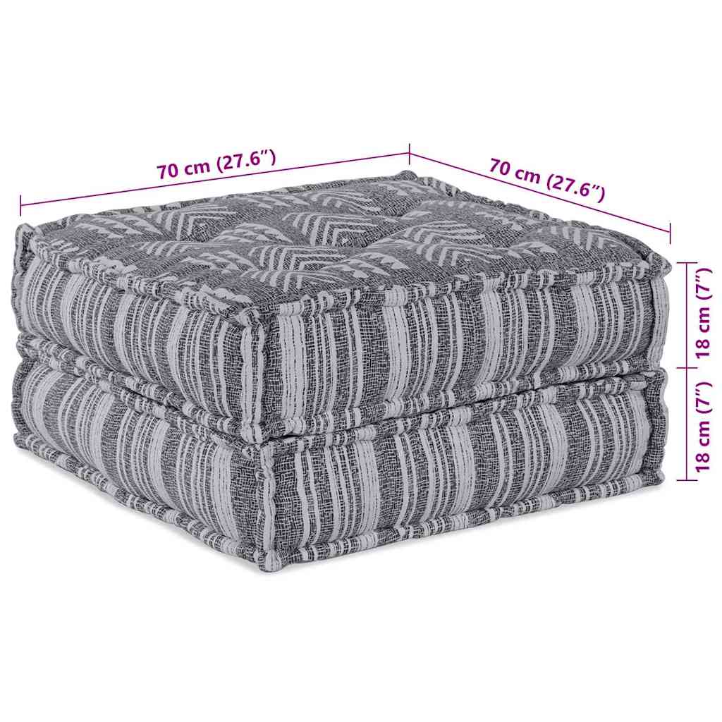 Modulare Sofagarnitur Grau Druck 70 x 70 x 36 cm Stoff