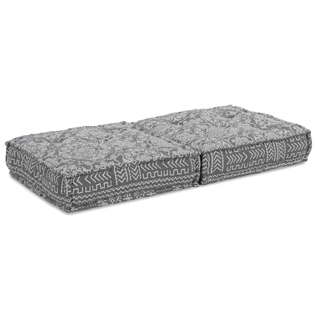 Modulare Sofagarnitur Hellgrau 70 x 70 x 36 cm Stoff