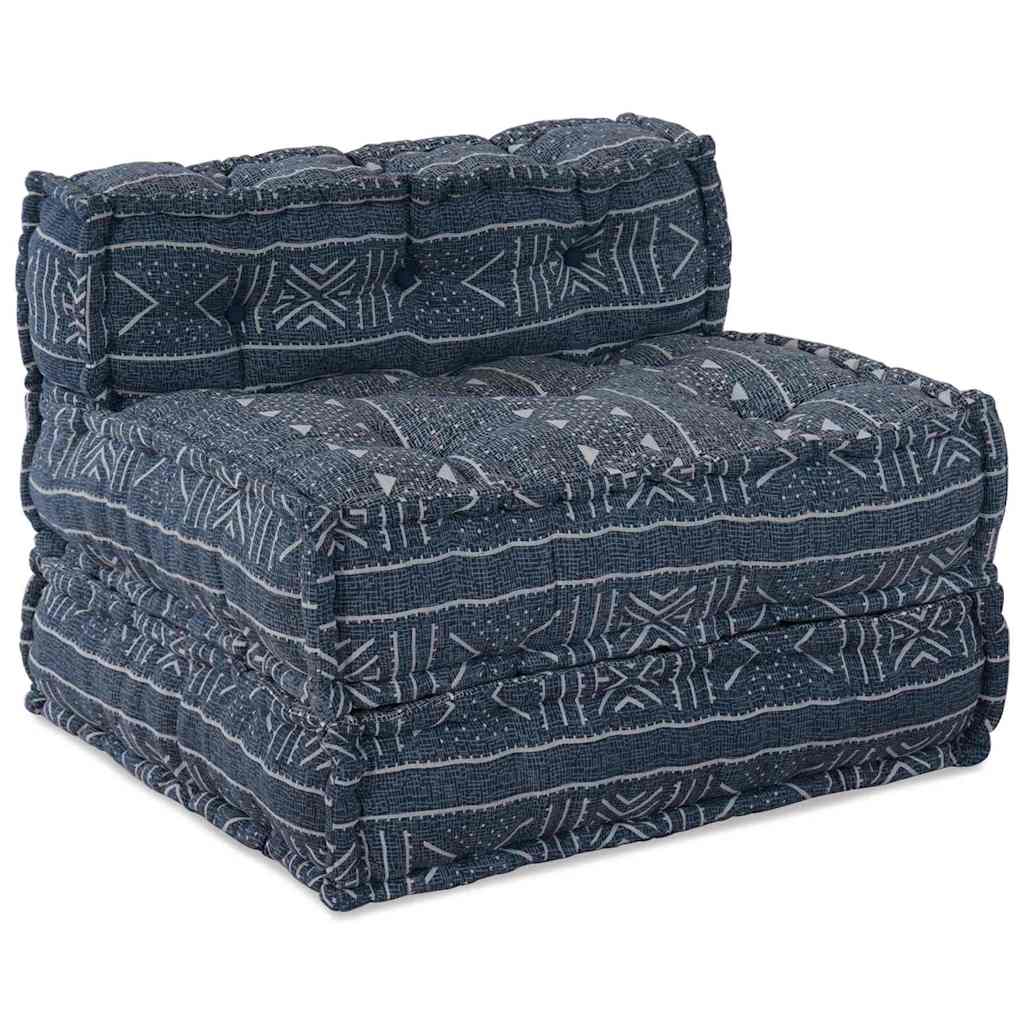 Modulare Sofagarnitur Indigo Druck 70 x 70 x 56 cm Stoff