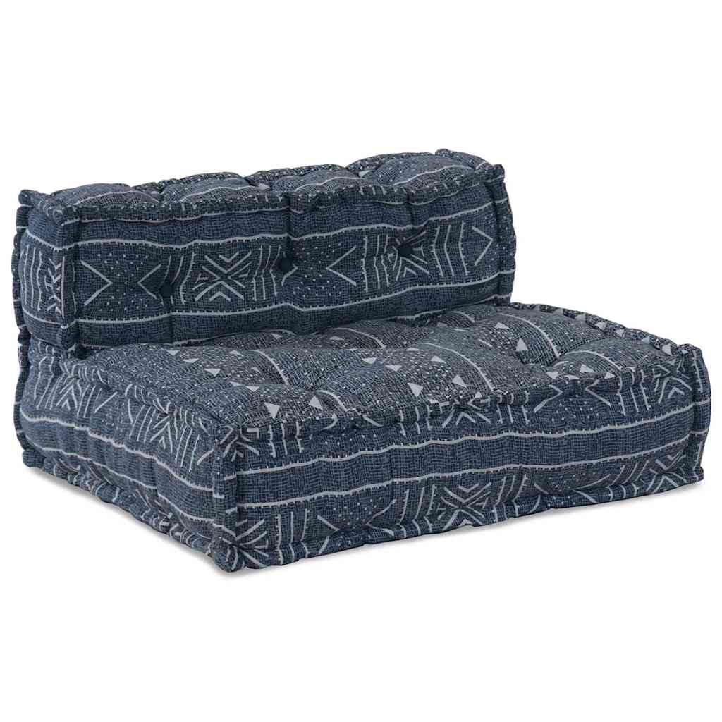 Modulare Sofagarnitur Indigo Druck 70 x 70 x 56 cm Stoff
