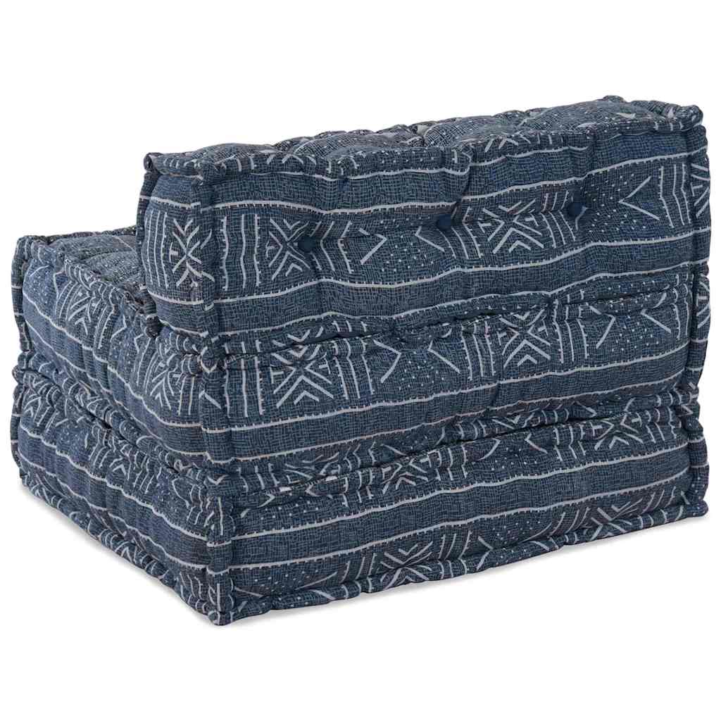 Modulare Sofagarnitur Indigo Druck 70 x 70 x 56 cm Stoff