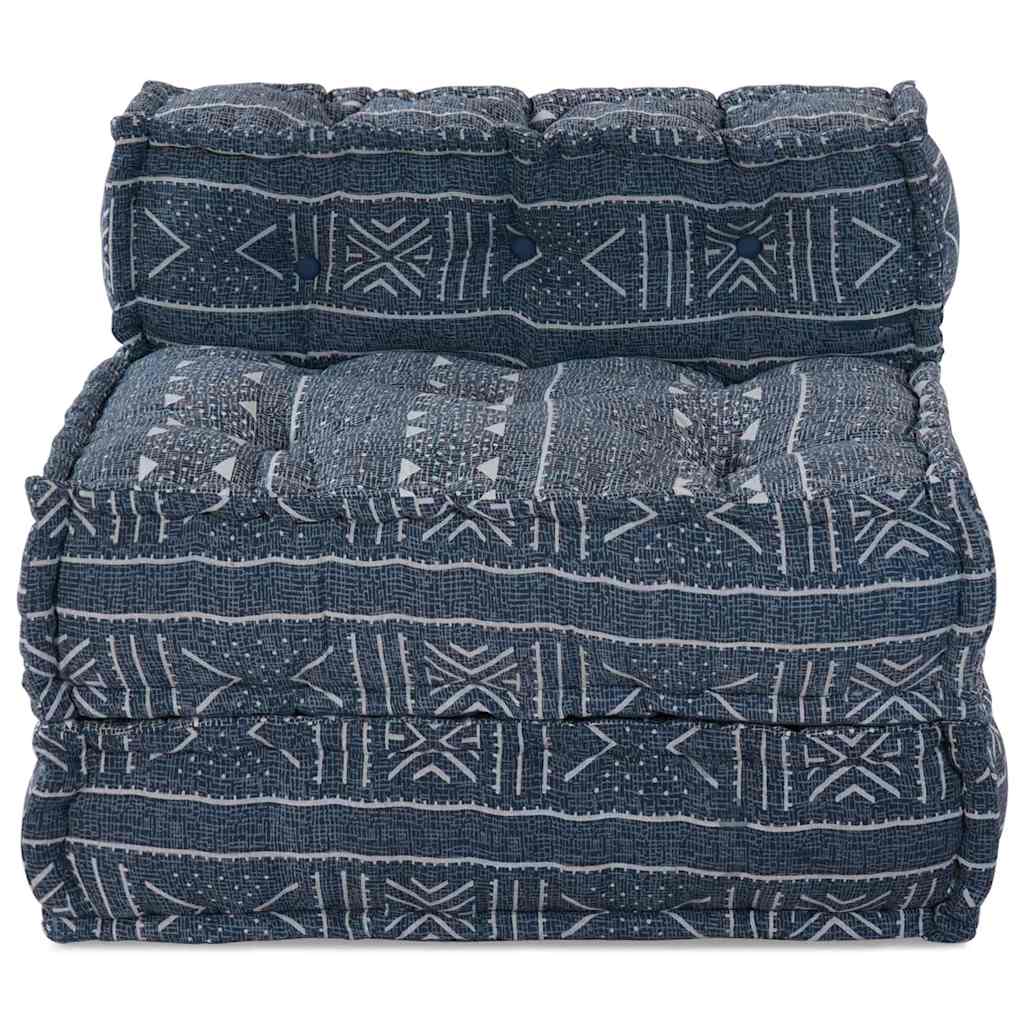 Modulare Sofagarnitur Indigo Druck 70 x 70 x 56 cm Stoff