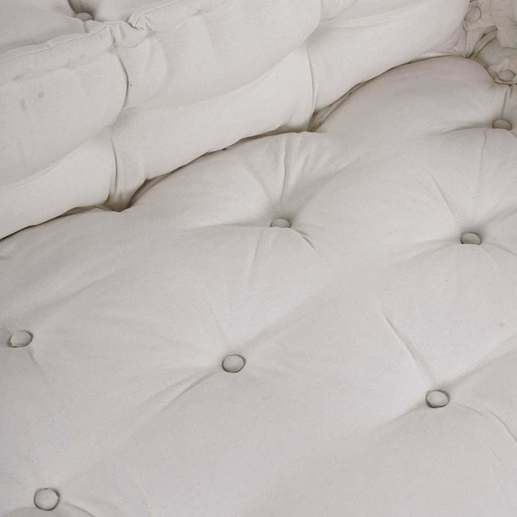 Pallet Sofa Kissen 3 pcs Creme 120 x 80 x 34 cm Stoff