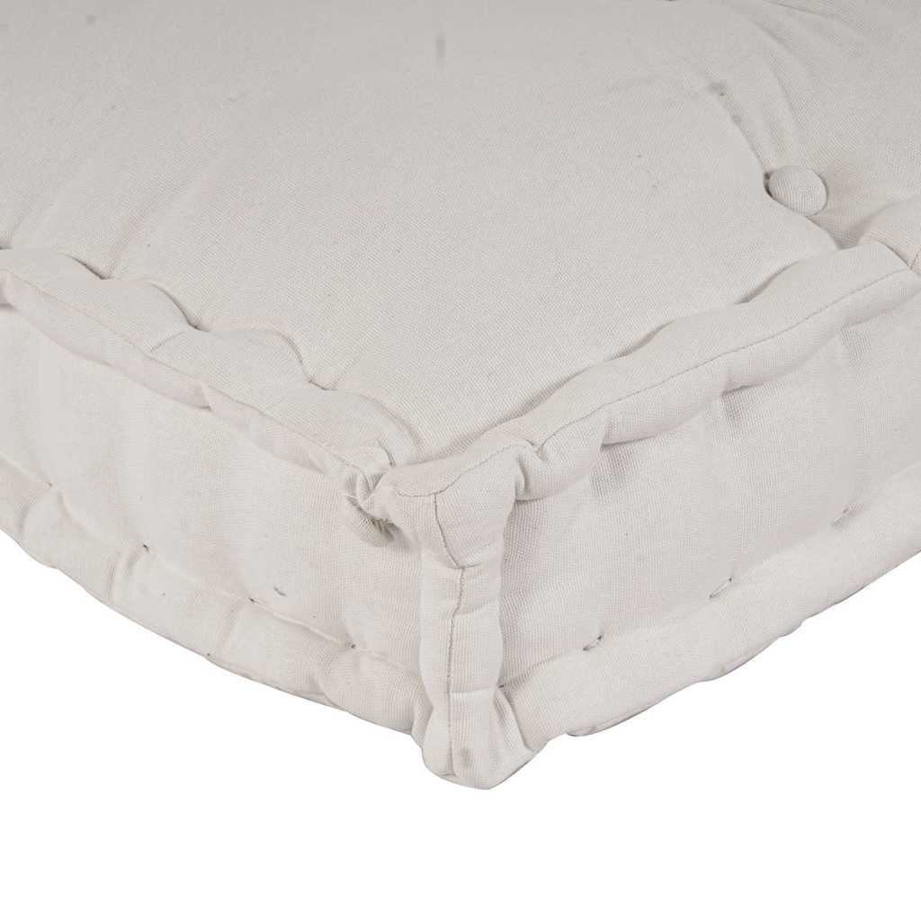 Pallet Sofa Kissen 3 pcs Creme 120 x 80 x 34 cm Stoff
