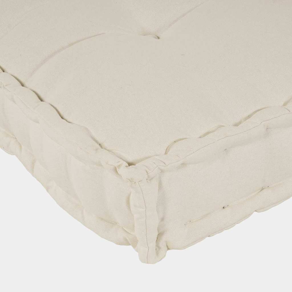 Pallet Sofa Kissen 2 pcs Creme 120 x 80 x 38 cm Stoff
