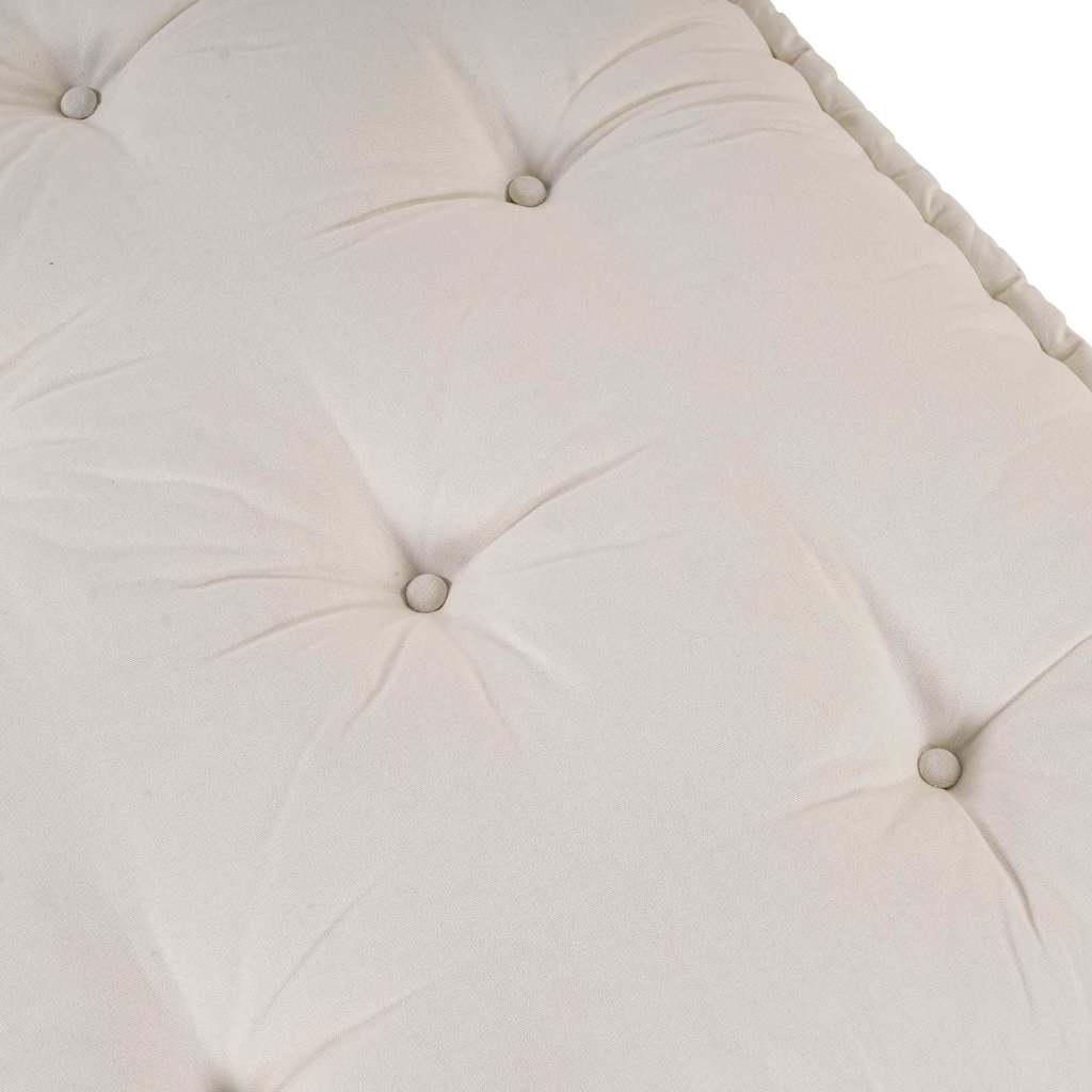 Pallet Sofa Kissen Creme 120 x 80 x 12 cm Stoff