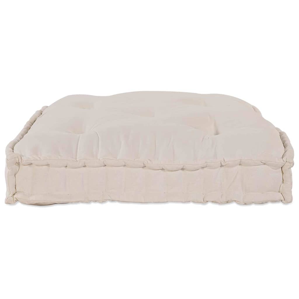 Pallet Sofa Kissen Creme 120 x 80 x 12 cm Stoff