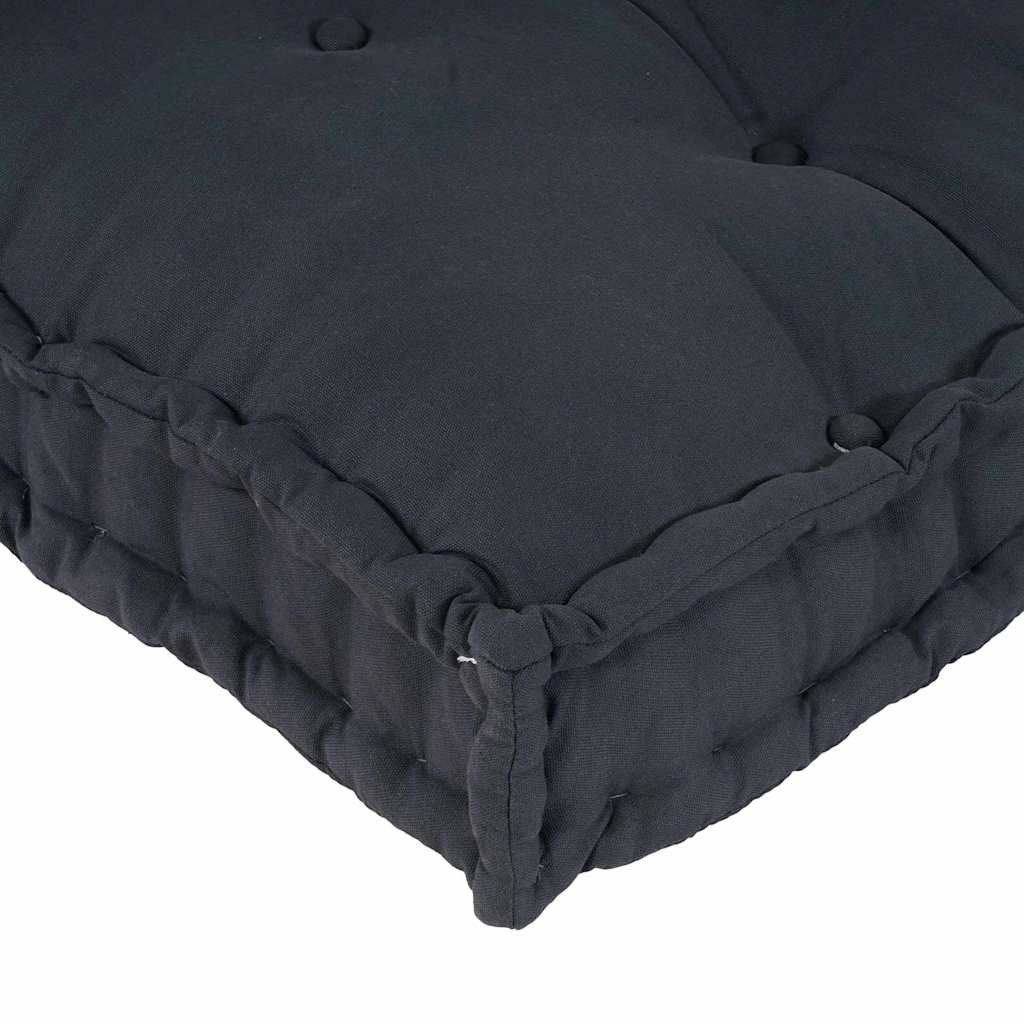Pallet Sofa Kissen 3 pcs Anthrazit 120 x 80 x 38 cm Stoff