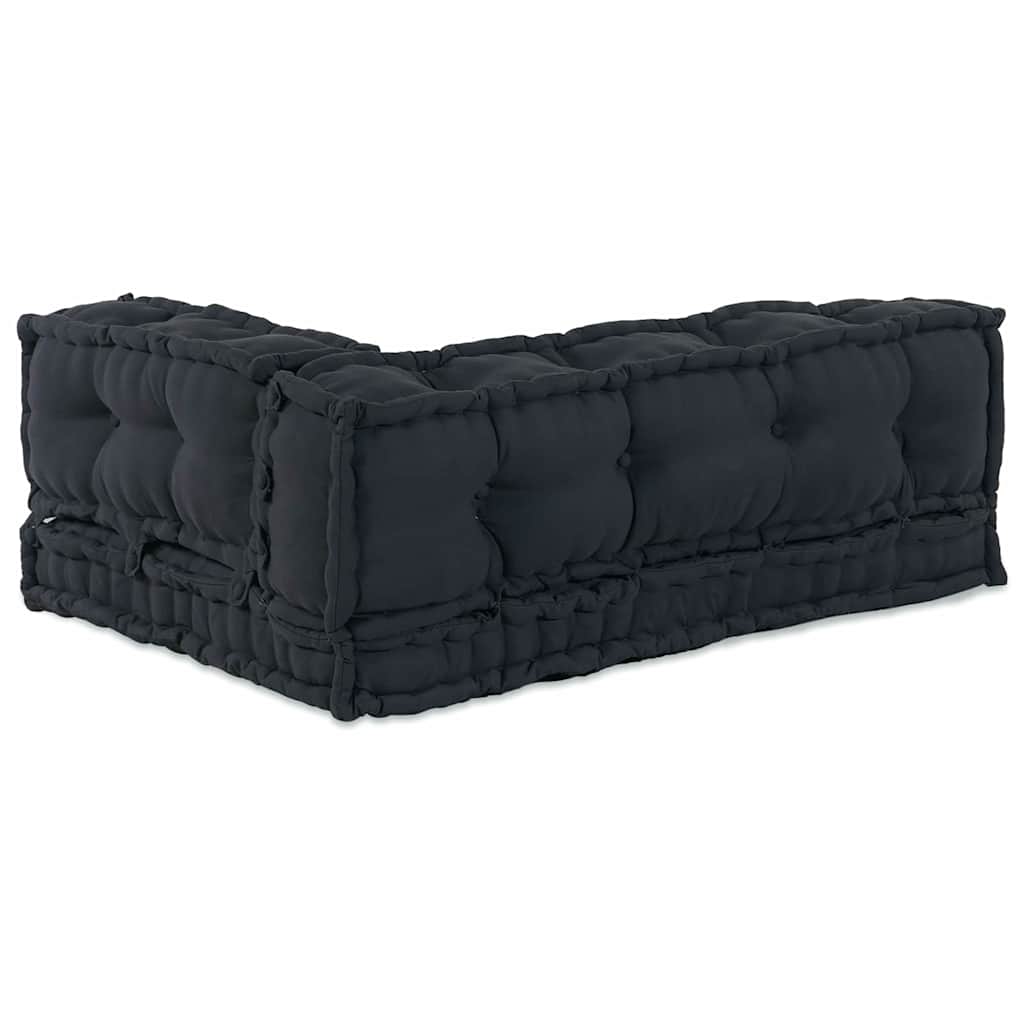 Pallet Sofa Kissen 3 pcs Anthrazit 120 x 80 x 38 cm Stoff