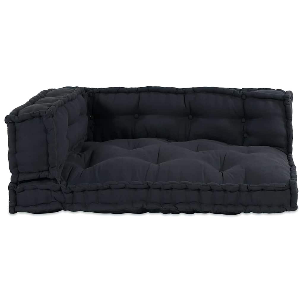 Pallet Sofa Kissen 3 pcs Anthrazit 120 x 80 x 38 cm Stoff