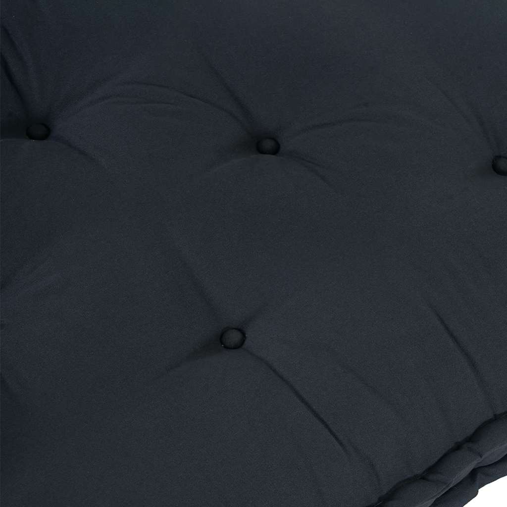 Pallet Sofa Kissen Anthrazit 120 x 80 x 12 cm Stoff