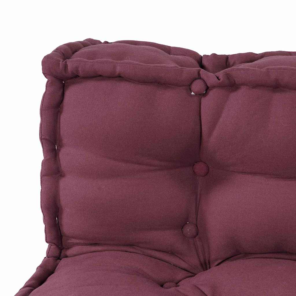 Pallet Sofa Kissen 3 pcs Kastanienbraun 120 x 80 x 38 cm Stoff